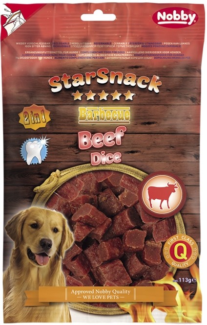 Nobby StarSnack Hovězí kostky pamlsky pro psy 113 g 1 balení