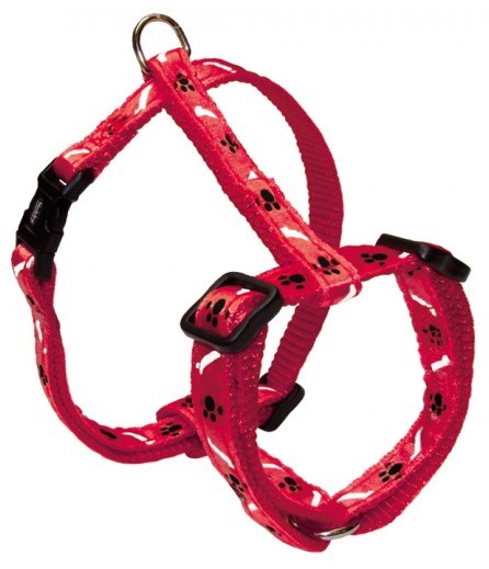 Nobby MINI textilní postroj XS-S 20-35cm / 10mm červený 1 balení
