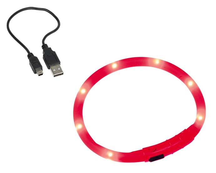 Nobby Led Visible svítící kroužek silikon červená 40cm 1 balení