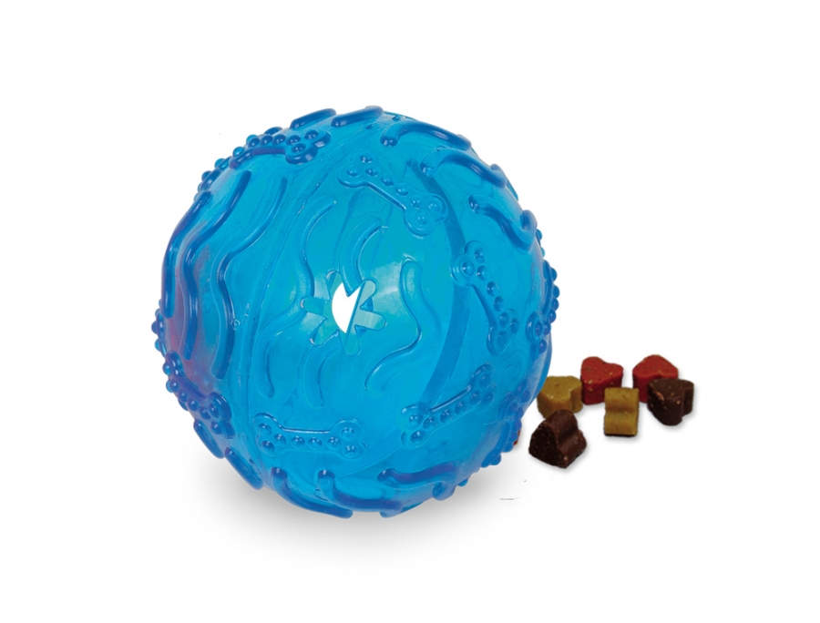 Nobby TRP Snack Ball plnící hračka velká 10cm modrá 1 balení