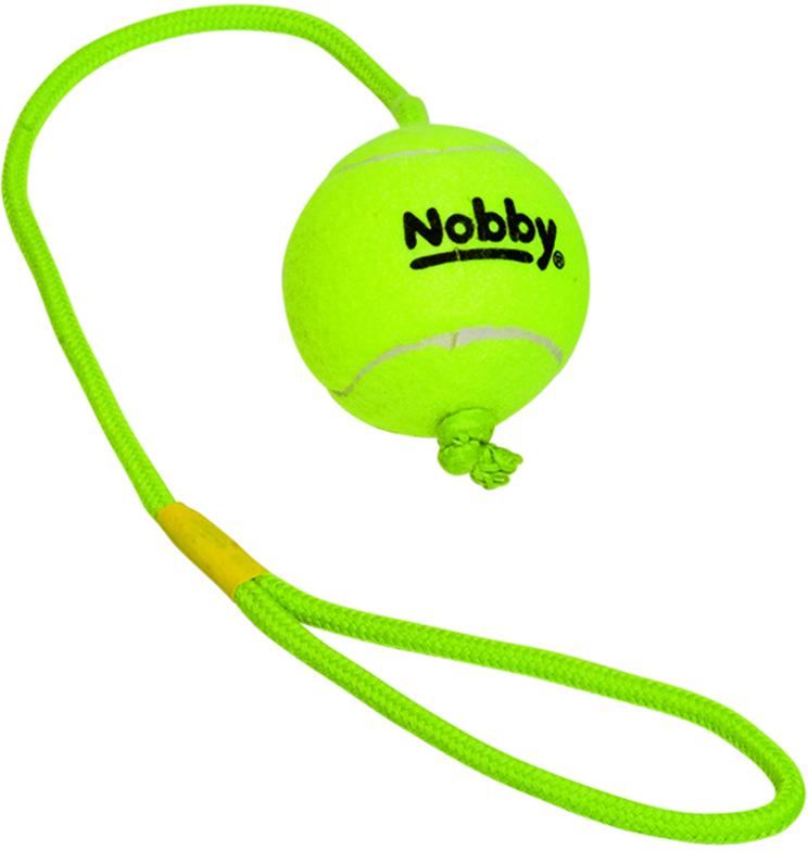 Nobby hračka tenisový míček L 7cm s lanem 70cm 1 balení