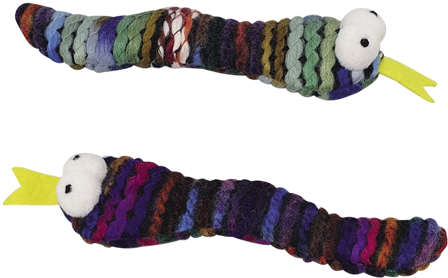 Nobby hračka pro kočky Šustivý hadi s Catnipem 2ks 16cm 1 balení