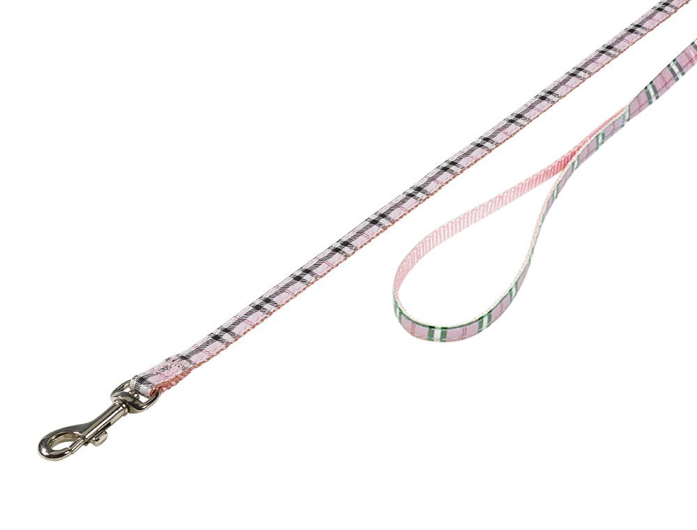 Nobby TARTAN vodítko 120cm / 10mm růžová 1 balení