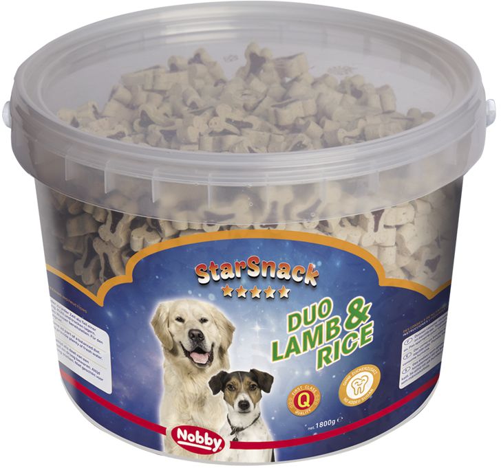 Nobby StarSnack Duo Lamb and Rice kyblík pamlsky 1,8kg 1 balení