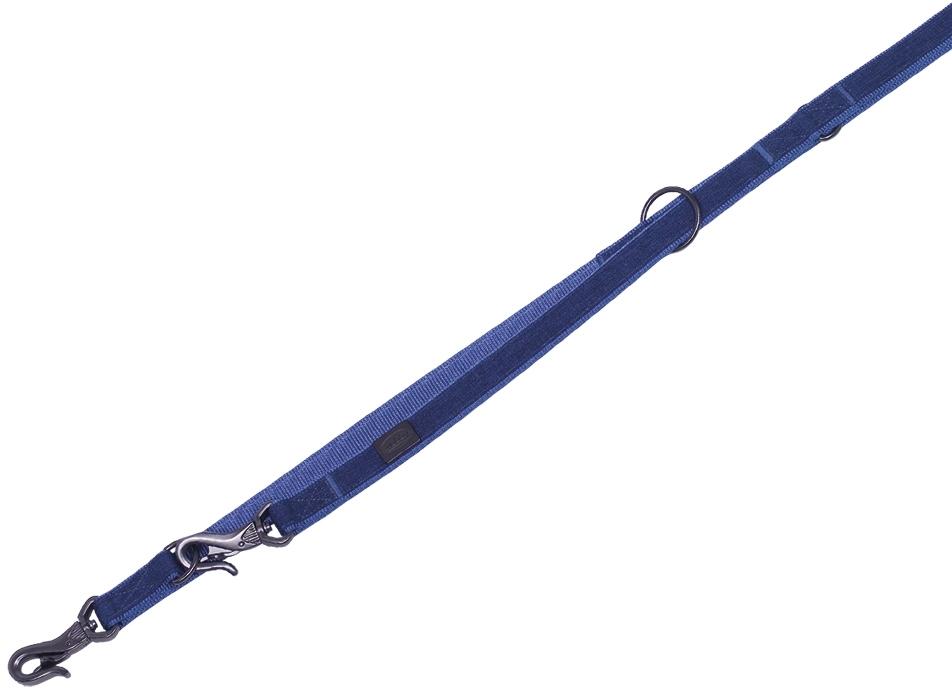 Nobby LINEN DELUXE vodítko nylon modrá XS-S 200cm 16mm 1 balení