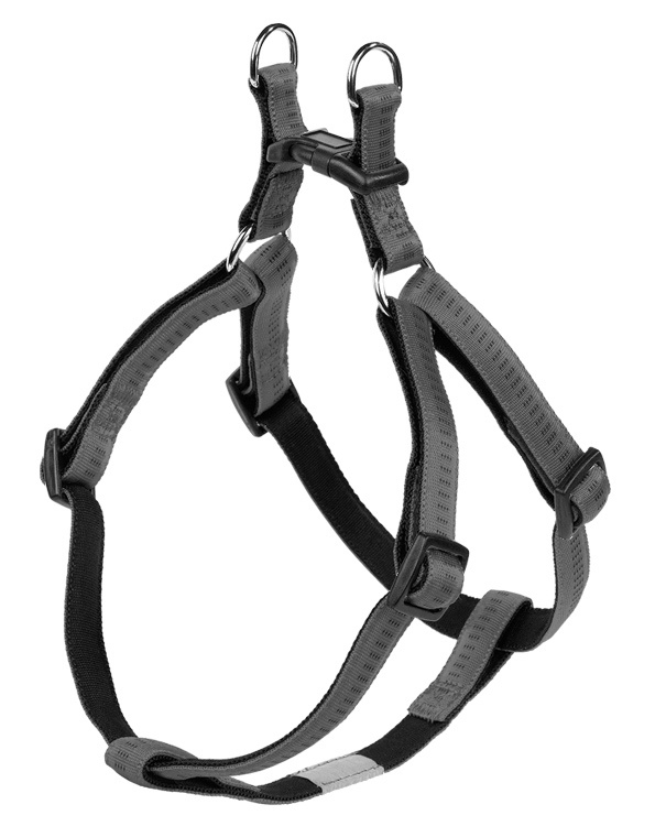 Nobby SOFT GRIP postroj nylon XS-S 30-40cm / 10mm tmavě šedá 1 balení