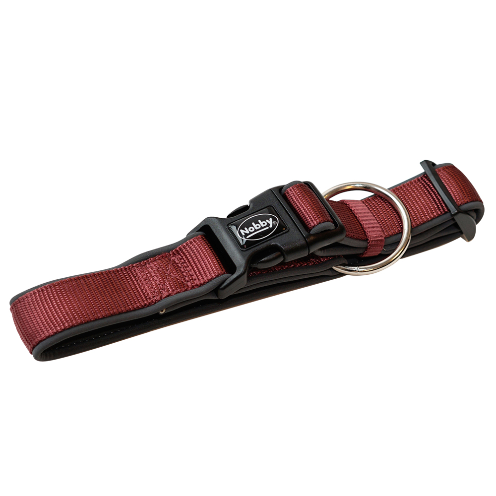 Nobby Obojek Classic Preno, bordó, D: 40-55 cm; Š: 25/35 mm 1 balení