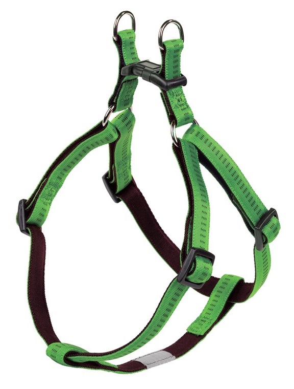 Nobby SOFT GRIP postroj nylon M-L 50-72cm / 20mm zelená 1 balení
