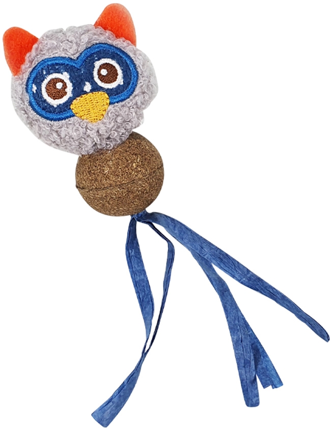 Nobby hračka pro kočky Sova s lisovaným Catnipem 15 cm 1 balení