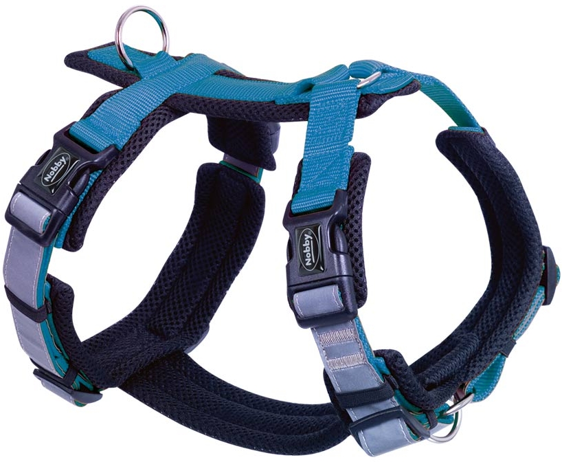 Nobby postroj pro psy DAILY WALK COMFORT S-M světle modrá 1 balení