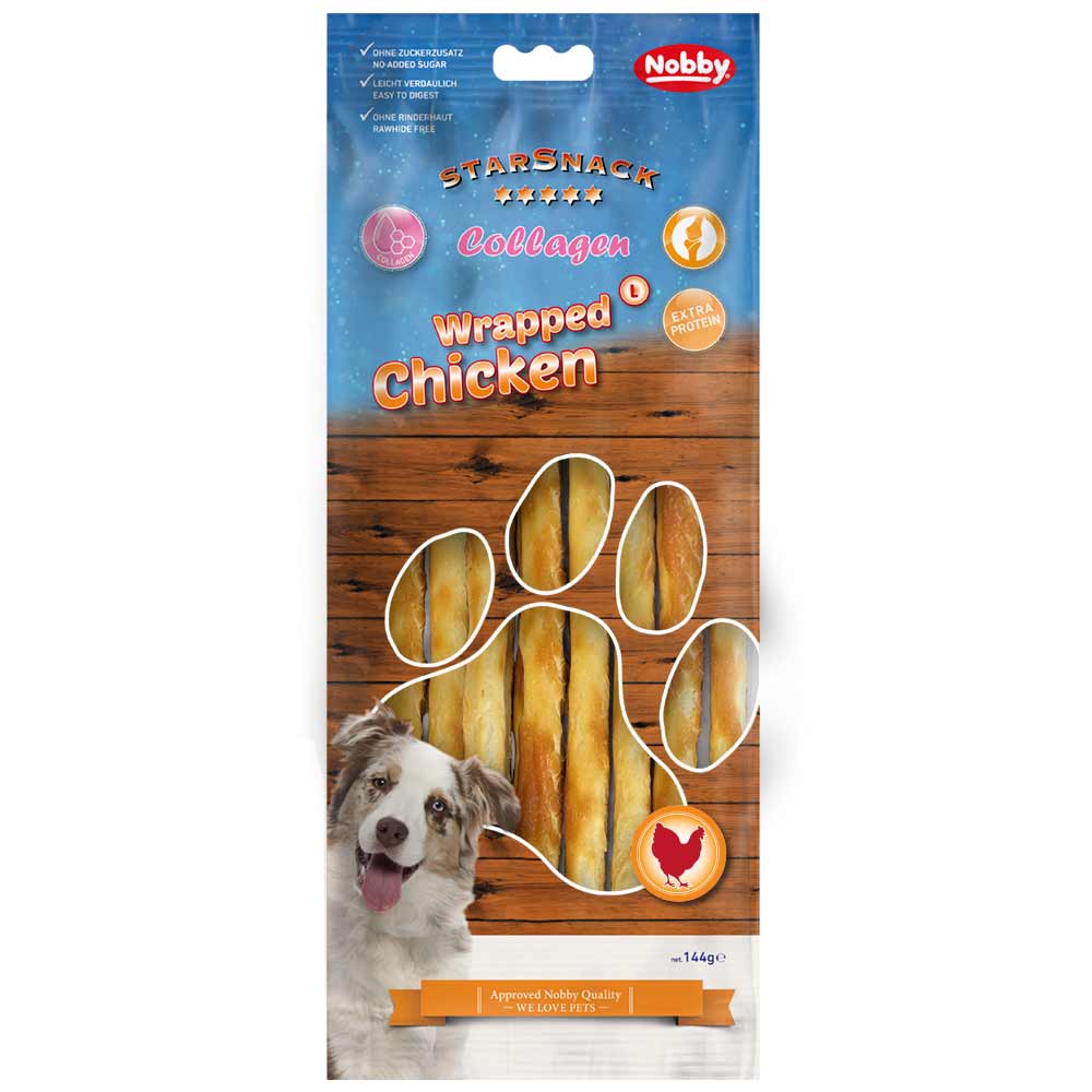 Nobby StarSnack Barbecue Wrapped Chicken COLLAGEN 25 cm / 144 g 1 balení