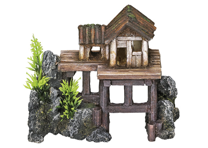 Nobby akvarijní dekorace dům na skále 15,5 x 8 x 12 cm 1 balení