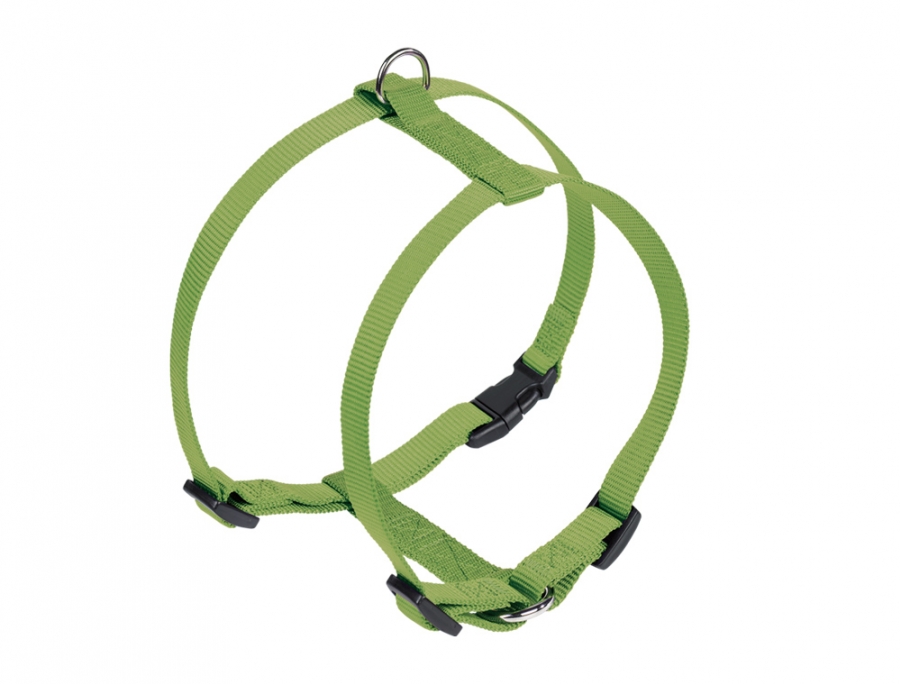 Nobby CLASSIC postroj nylon S-M 30-50cm / 15mm zelená 1 balení