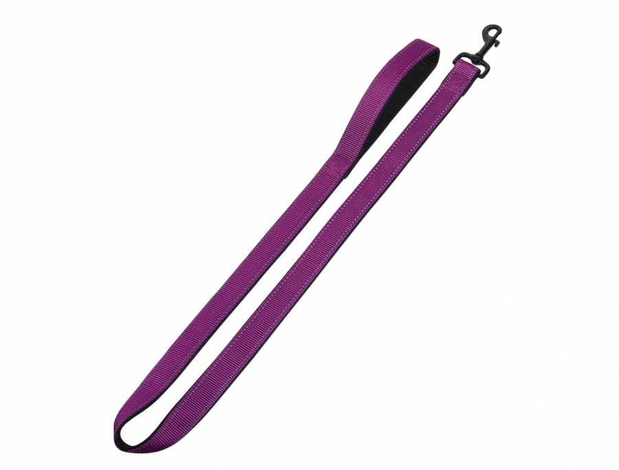 Nobby Classic Reflect Soft vodítko neoprén 120cm / 25-30mm fialová 1 balení
