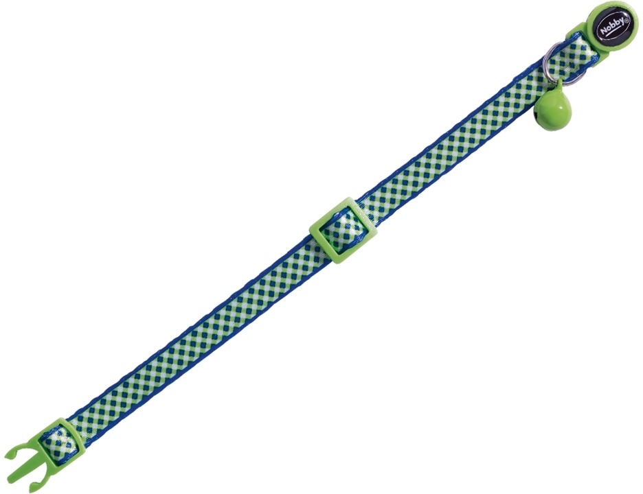 Nobby Design Green obojek s rolničkou pro kočky zelený 1ks 1 balení