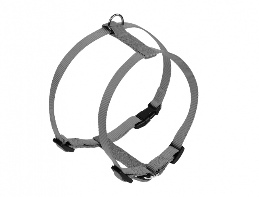 Nobby CLASSIC postroj nylon S-M 30-50cm / 15mm šedá 1 balení
