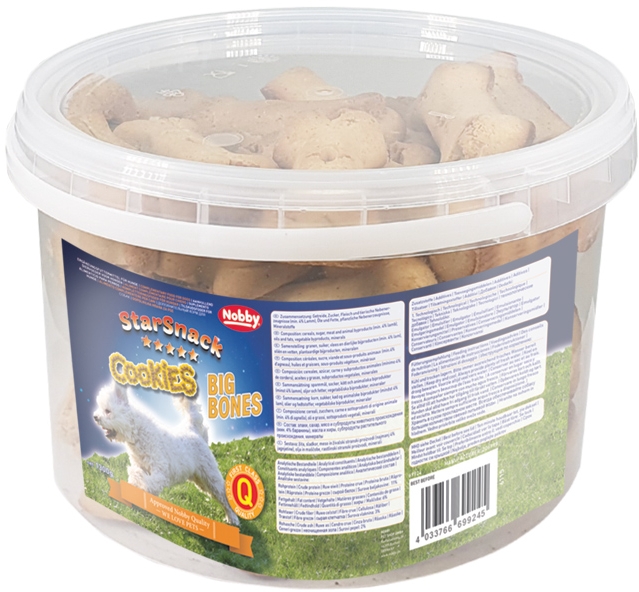 Nobby StarSnack Cookies Big Bone pamlskové sušenky 1,3kg 1 balení