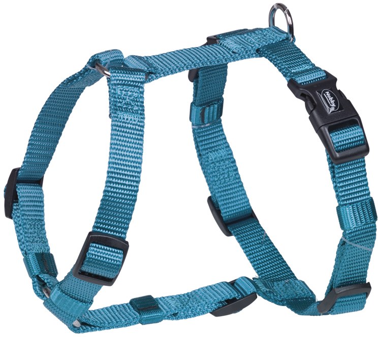 Nobby CLASSIC postroj nylon S-M 30-50cm / 15mm světle modrá 1 balení