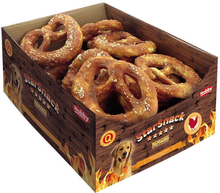 Nobby StarSnack BOX BBQ kuřecí preclíky 14cm cca. 22 ks 1 balení