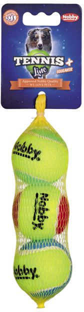Nobby Tennis Line hračka tenisový míček barevný S 5,5cm 3ks 1 balení