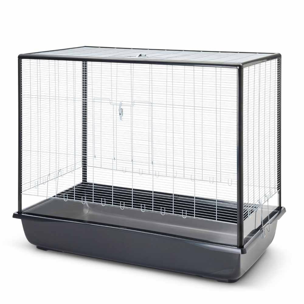 Klec pro malá zvířata ARGUS 120 PLEXI 118 x 64 x 94 cm silver - černá 1 balení