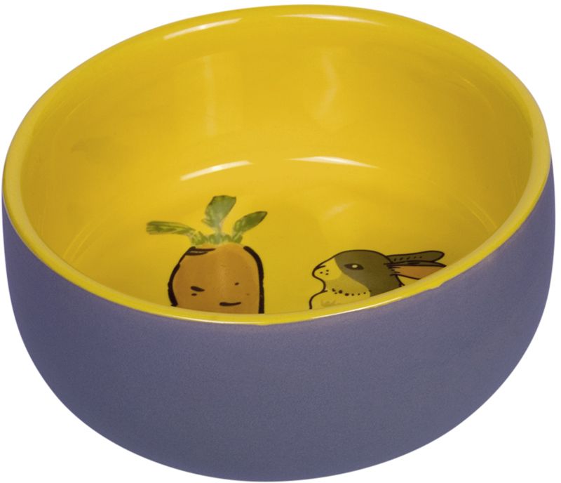 Nobby Carrot Plus keramická miska pro hlodavce žlutá 11 x 4,5 cm 1 balení