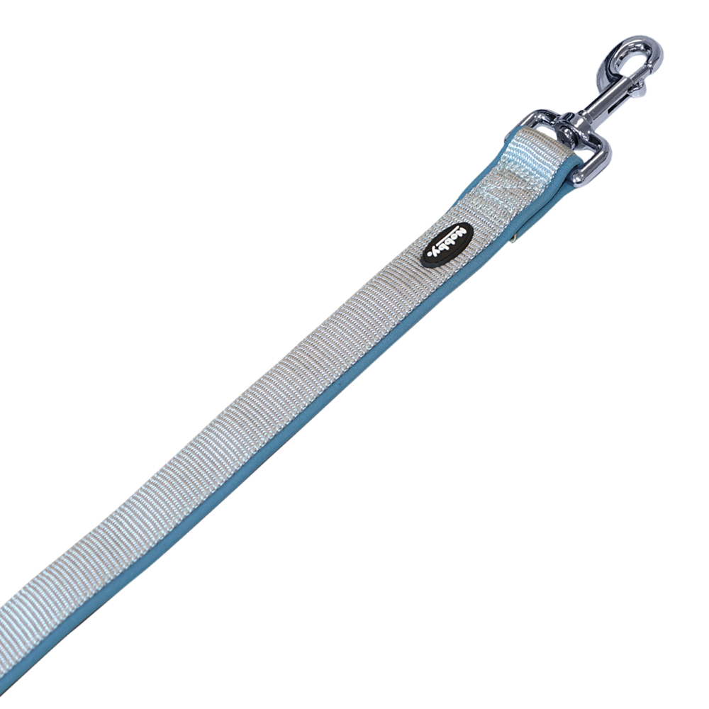 Nobby Vodítko Classic Preno, pastelová modrá, D: 120 cm; Š: 25/35 mm 1 balení