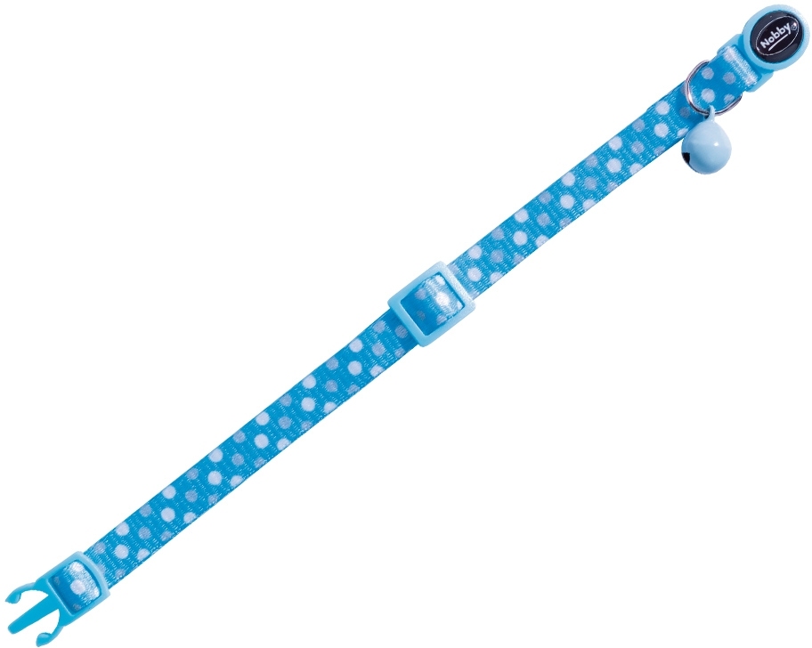 Nobby Circle Blue obojek s rolničkou pro kočky modrý 1ks 1 balení