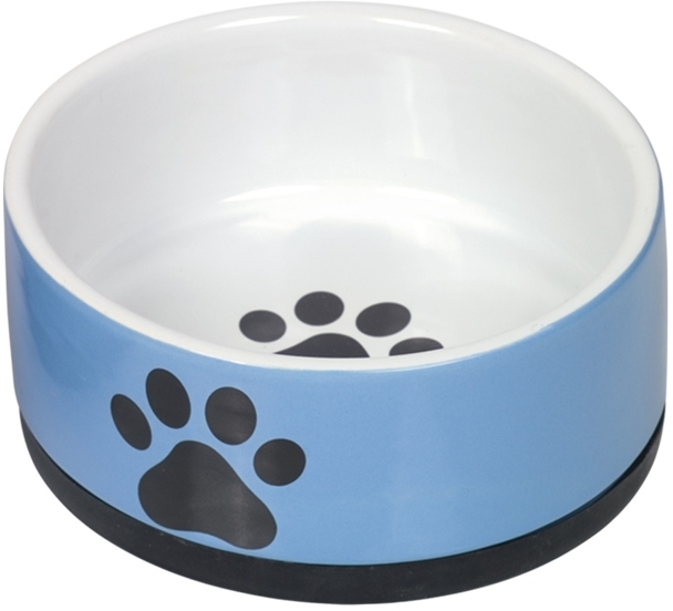 Nobby keramická miska PAW s protiskluzem modrobílá 14 x 6,5 cm/0,4 l 1 balení