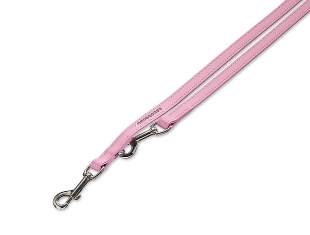 Nobby Crystal vodítko zdobené Swarovski L-XL 200cm / 16mm růžová 1 balení