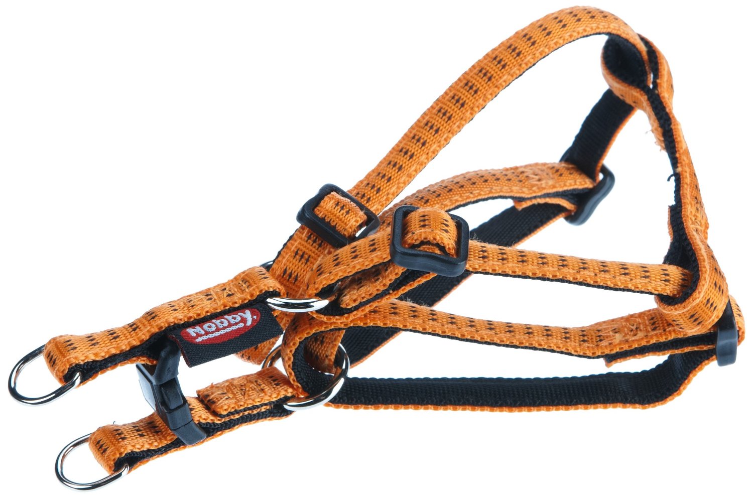 Nobby SOFT GRIP postroj nylon M-L 50-72cm / 20mm oranžová 1 balení