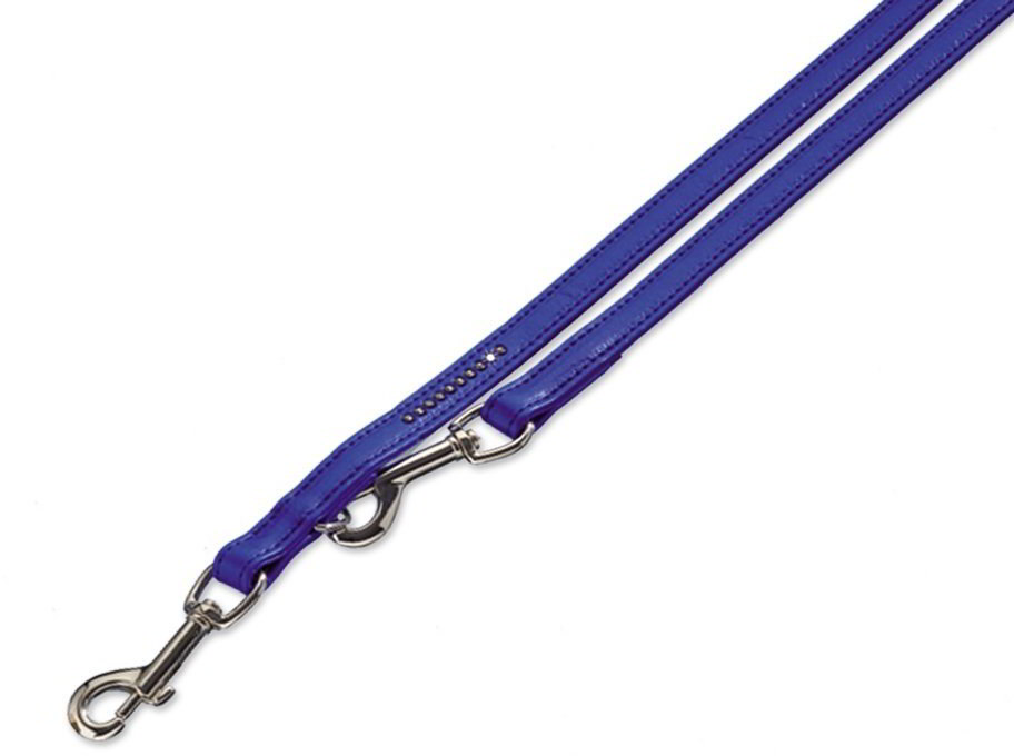 Nobby Crystal vodítko zdobené Swarovski L-XL 200cm / 16mm tmavě modrá 1 balení