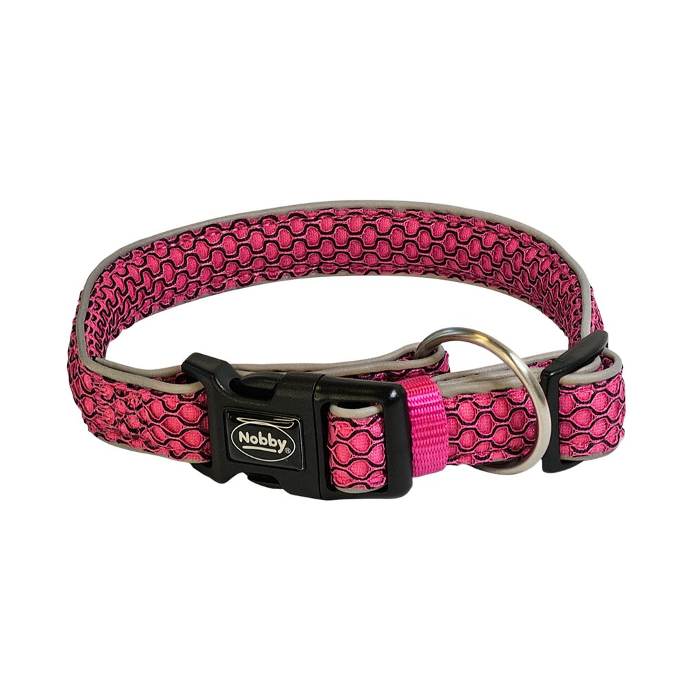 Nobby Obojek MESH AIR S-M 25 mm 30-45 cm růžová 1 balení