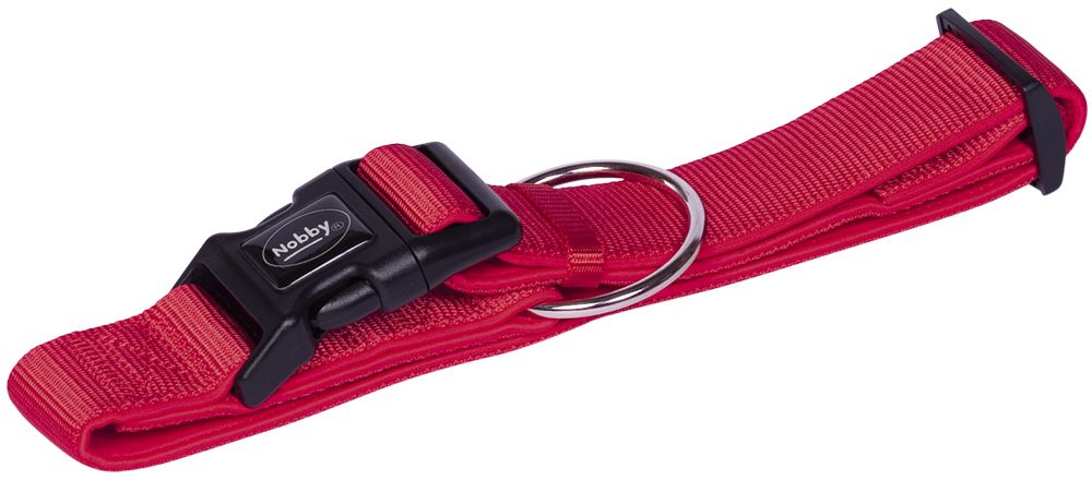 Nobby CLASSIC PRENO extra široký obojek neoprén červená XL 55-70cm 1 balení