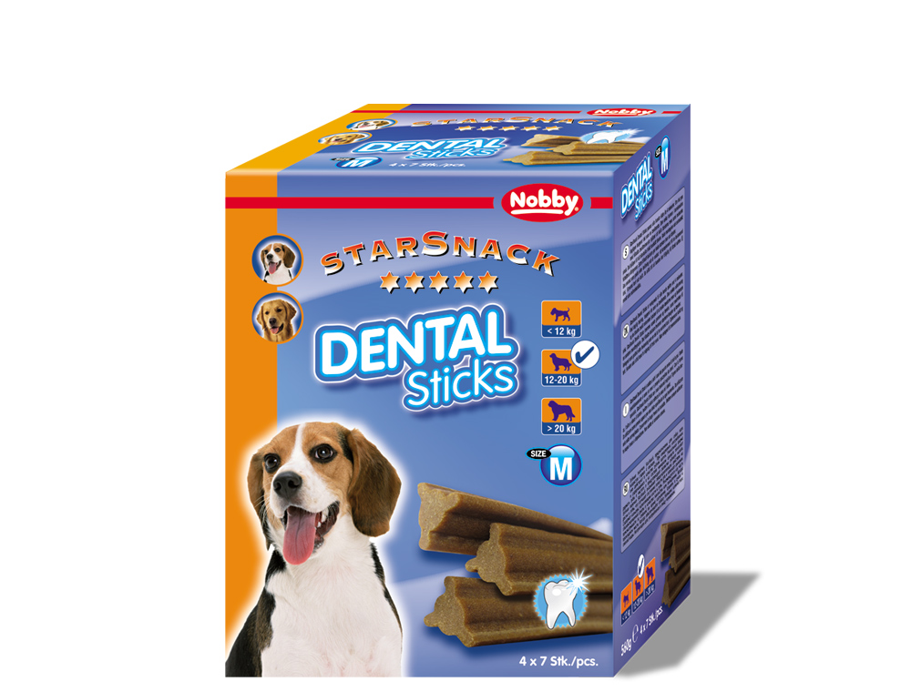 Nobby StarSnack Dental Sticks Medium dentální pamlsky 28ks / 560g 1 balení
