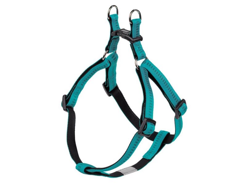 Nobby SOFT GRIP postroj nylon S-M 40-56cm / 15mm tyrkysová 1 balení