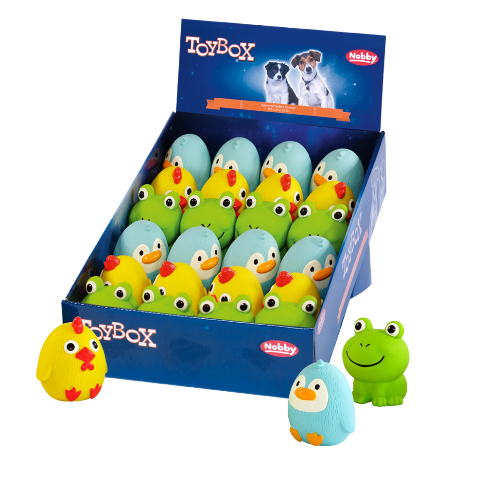 Nobby Latexová zvířátka, display 24 ks, 7-8 cm 1 balení