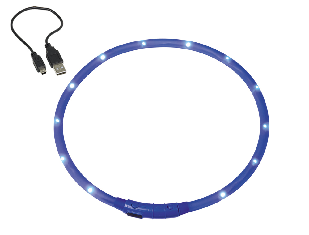 Nobby Led Visible svítící kroužek silikon modrá 70cm 1 balení