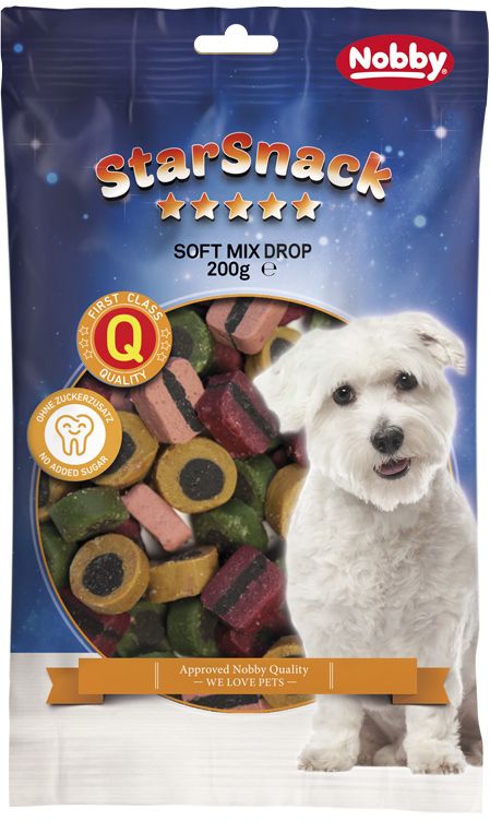 Nobby StarSnack Soft Mix Drop měkké odměny 200g 1 balení