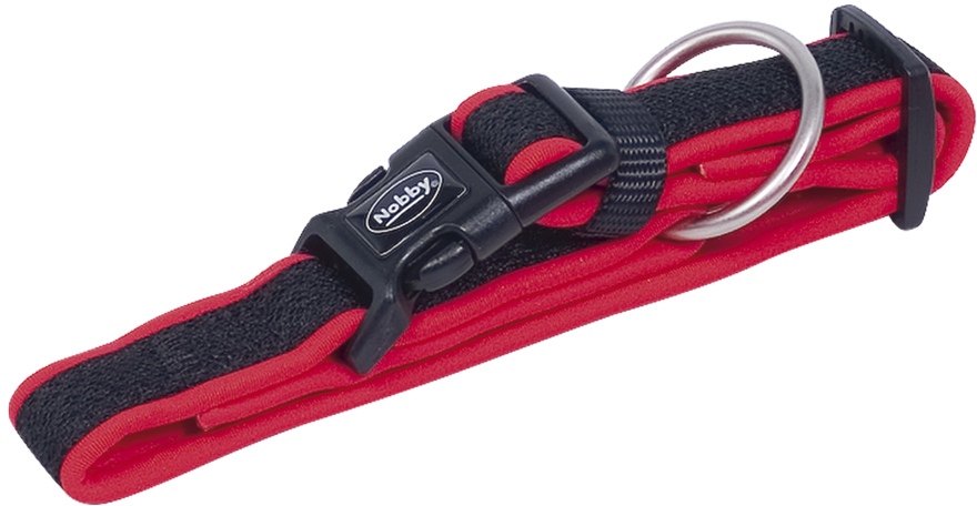 Nobby MESH PRENO obojek neoprén červený XS/S 25-35cm 1 balení