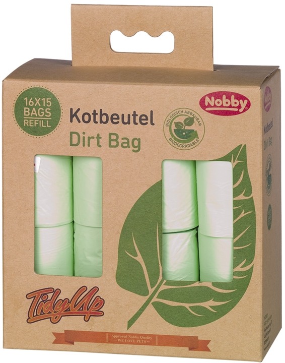 Nobby ekologické rozložitelné sáčky sáčky na psí exkrementy 16 rolí 1 balení