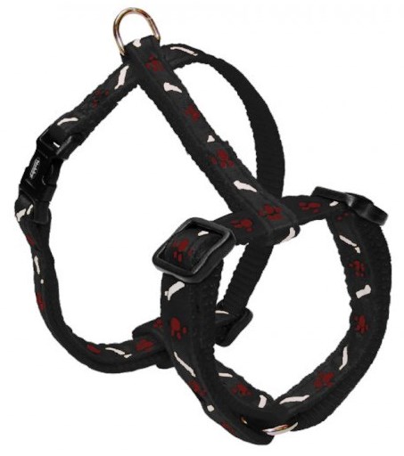Nobby MINI textilní postroj XS-S 20-35cm / 10mm černý 1 balení