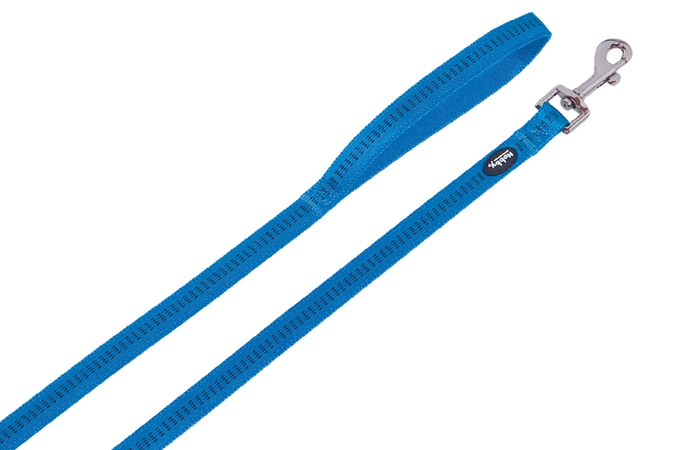Nobby SOFT GRIP vodítko nylon L-XL 120cm / 25mm světle modrá 1 balení