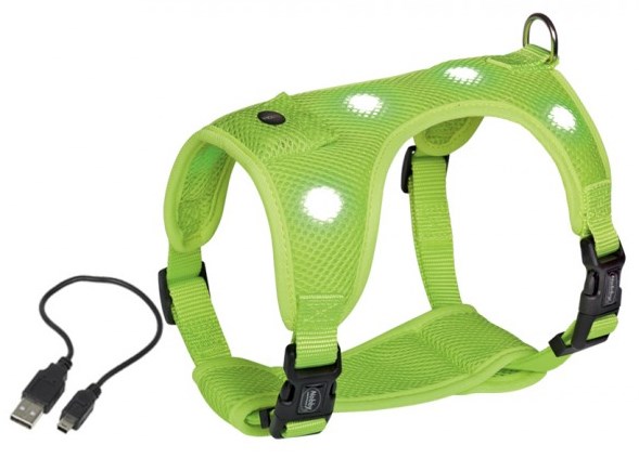 Nobby Flash Mesh LED svíticí postroj žlutý vel. S 1 balení