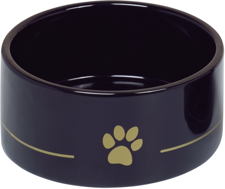 Nobby keramická miska GOLDEN PAW černá 18,0 x 7,0 cm / 1,10 l 1 balení