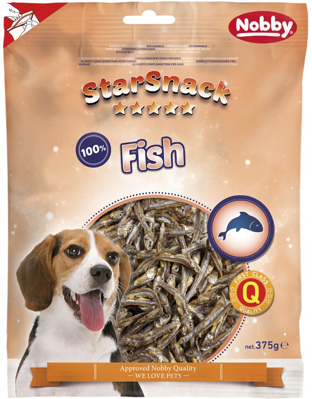Nobby StarSnack Dog sušené rybičky ančovičky 375g 1 balení