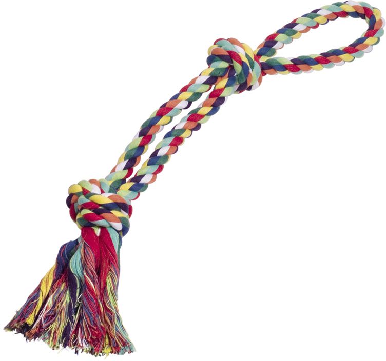 Nobby hračka pro psy lano barevné bavlna 320g 55cm 1 balení