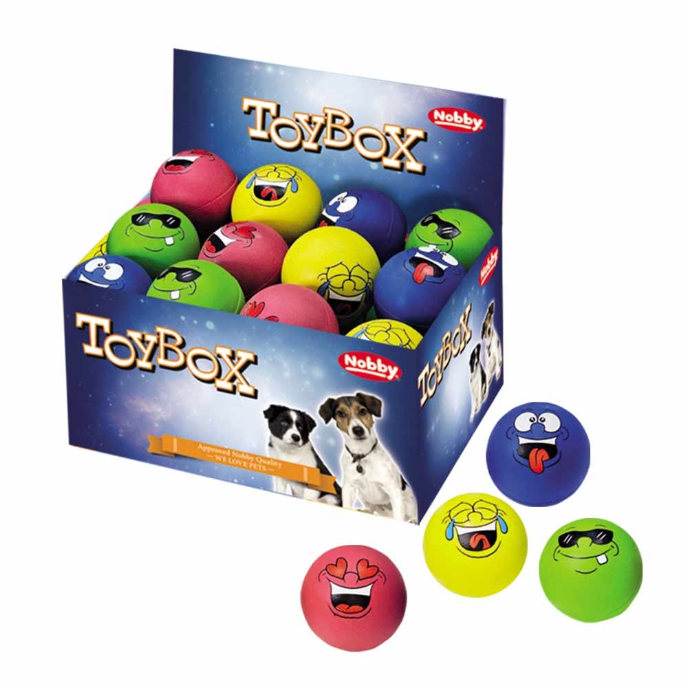 Nobby TOYBOX Míčky z pěnové gumy 6,3 cm / 24 ks 1 balení