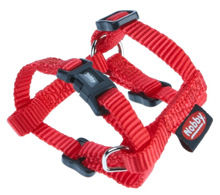 Nobby CLASSIC postroj nylon M-L 50-70cm / 20mm červená 1 balení