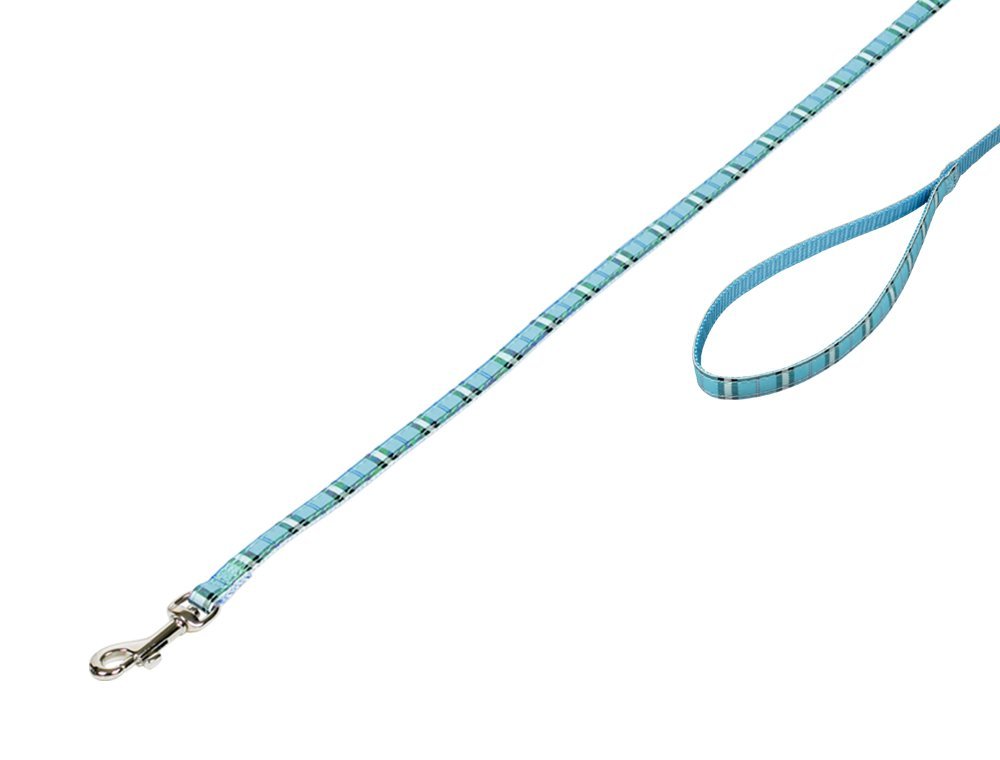 Nobby TARTAN vodítko 120cm / 10mm modrá 1 balení